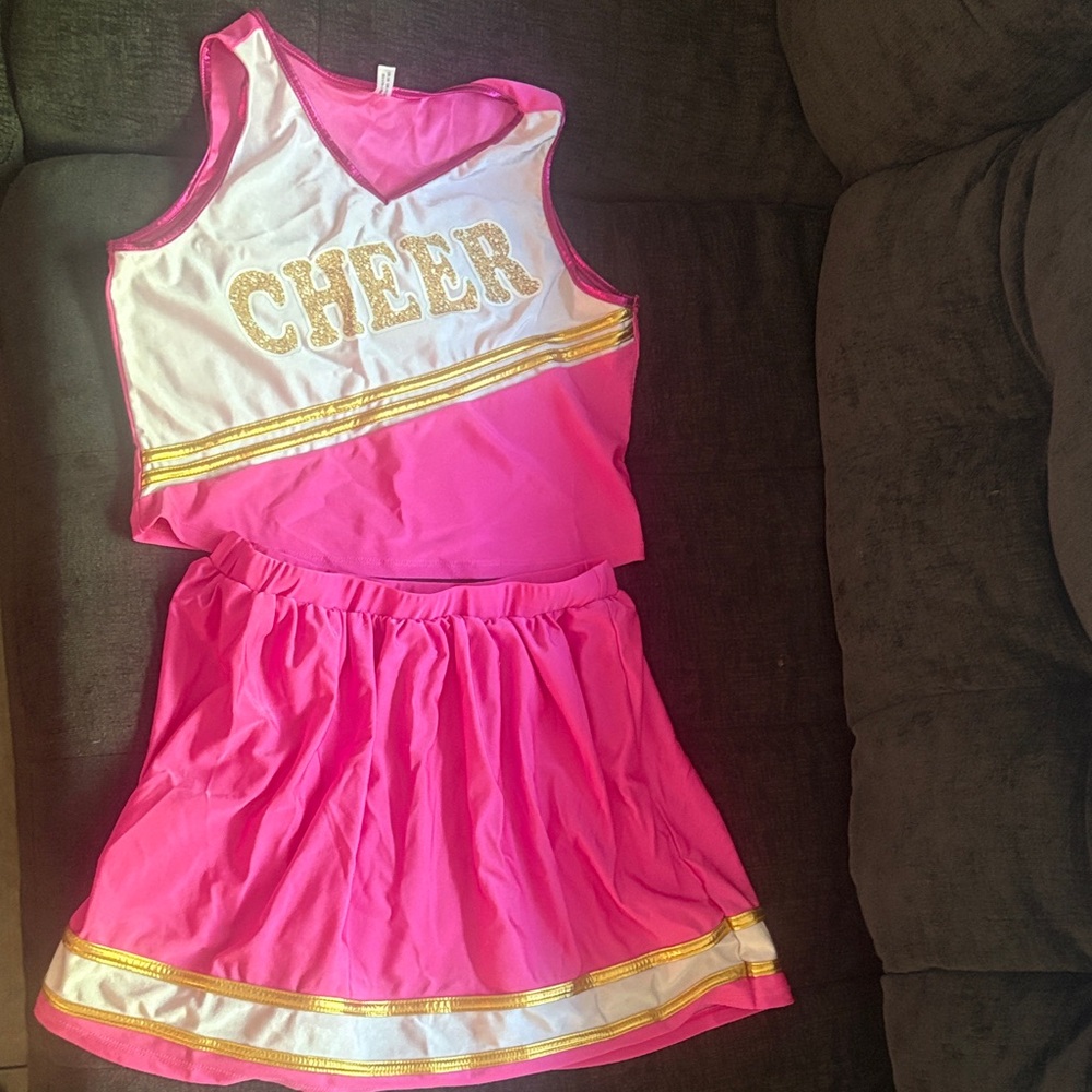 Vibrant Pink Cheerleader Costume for Kids